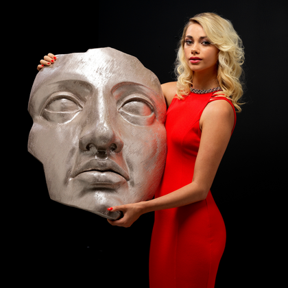Sculptural Face Wall Art – Pearl