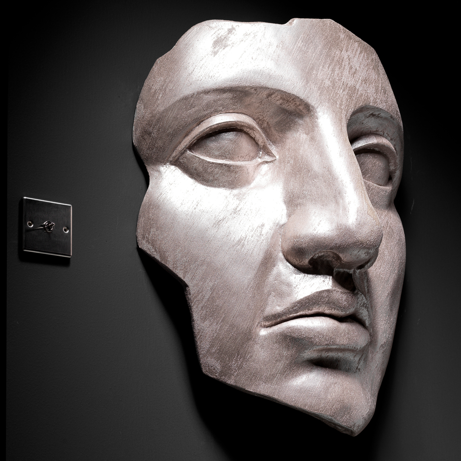 Sculptural Face Wall Art – Pearl