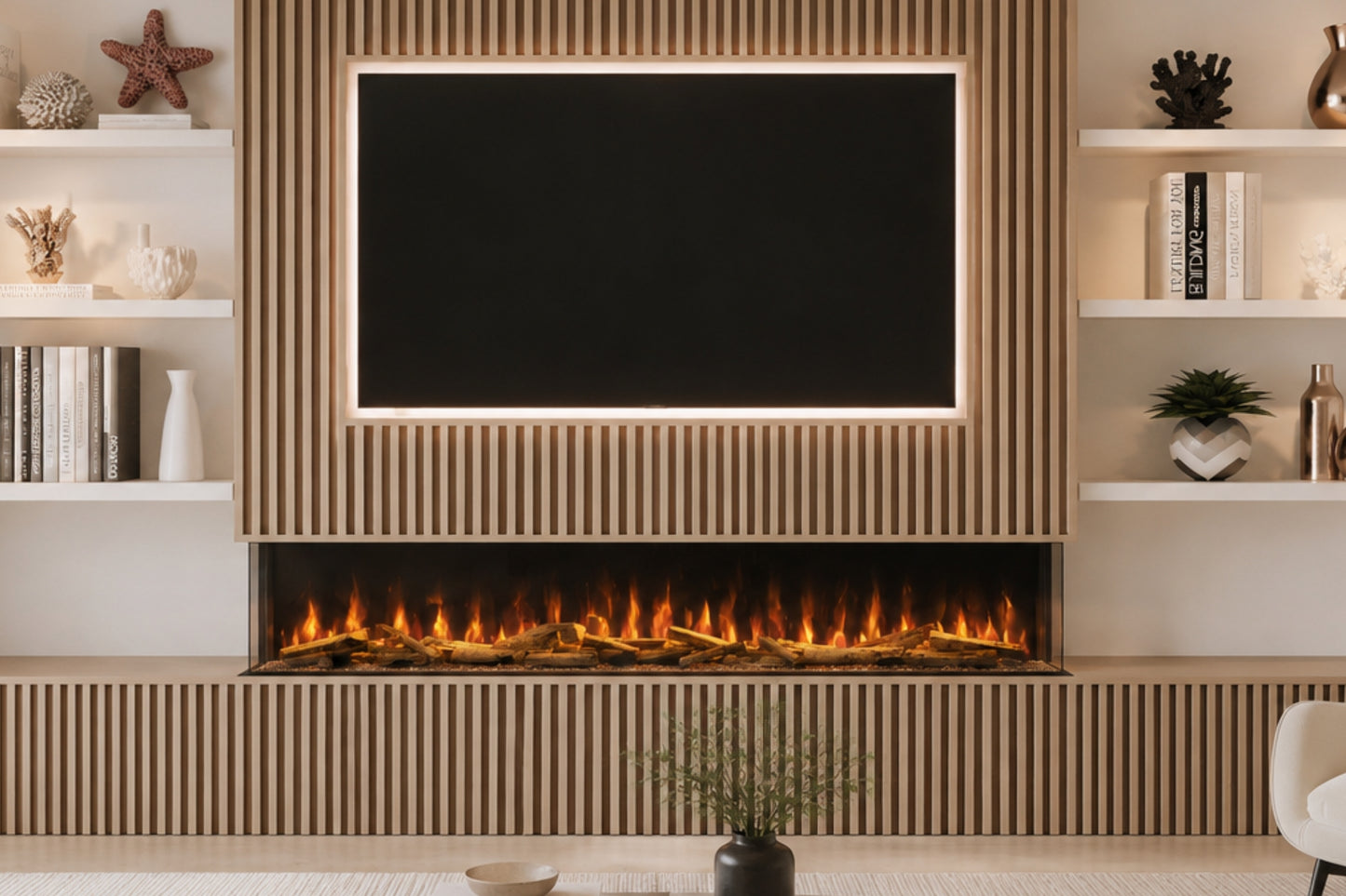 Evolution Fires Advance Series 1800 Media Wall Electric Fire