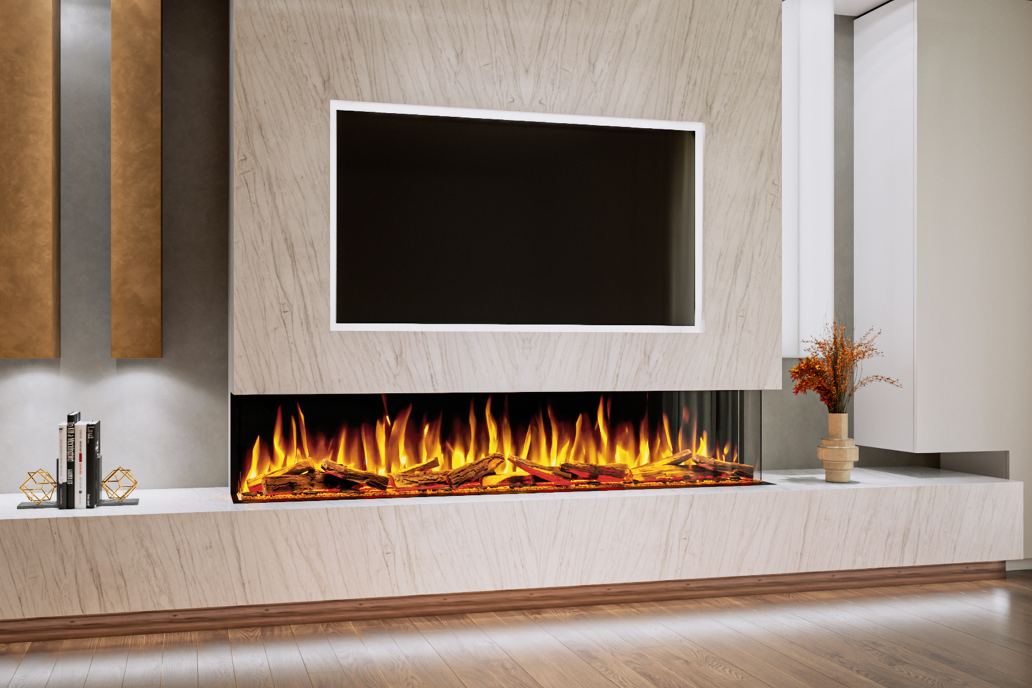 Evolution Fires Advance Series 2000 Media Wall Electric Fire