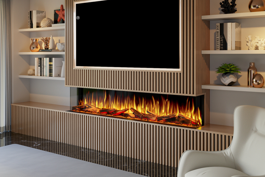 Evolution Fires Advance Series 1800 Media Wall Electric Fire