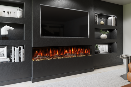 Evolution Fires Spectrum Series 72 Media Wall Electric Fire