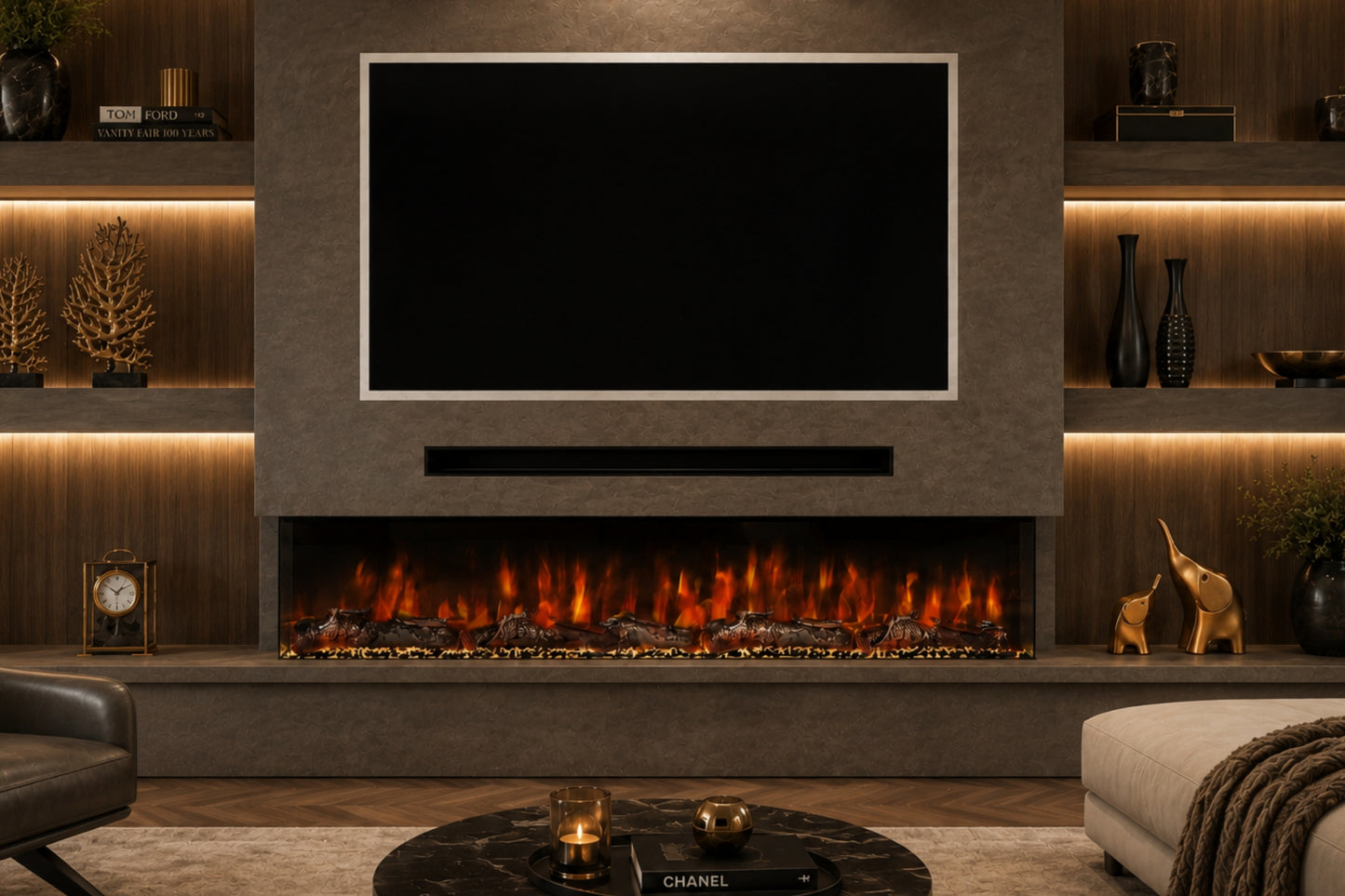 Evolution Fires Spectrum Series 82 Media Wall Electric Fire