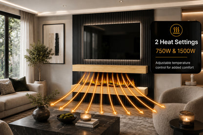 Studio Wall Mounted Electric Fireplace