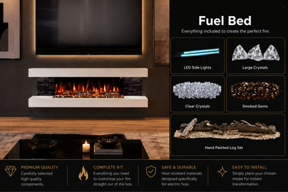 Vegas Wall Mounted Electric Fireplace