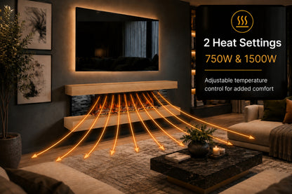 Vegas Wall Mounted Electric Fireplace